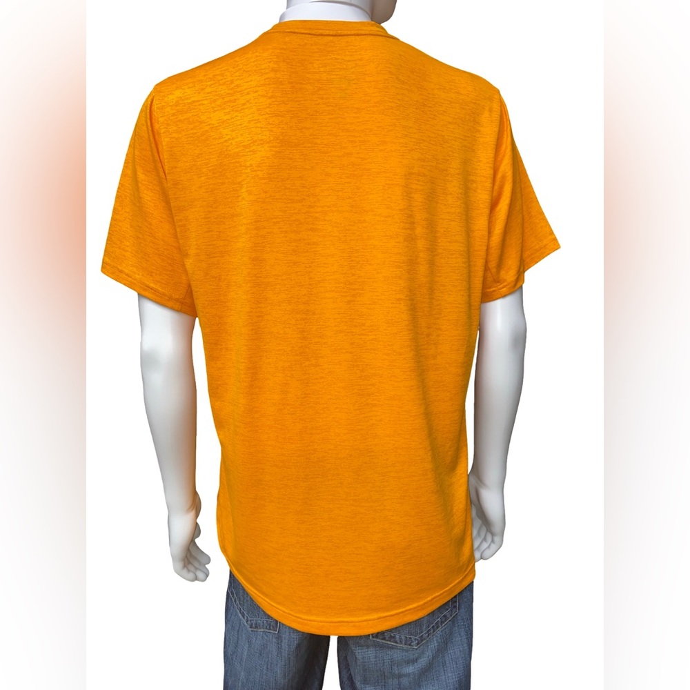 Nike Dri-FIT T-Shirt Mens Large Orange Athletic Performance Training Shirt - Picture 4 of 7